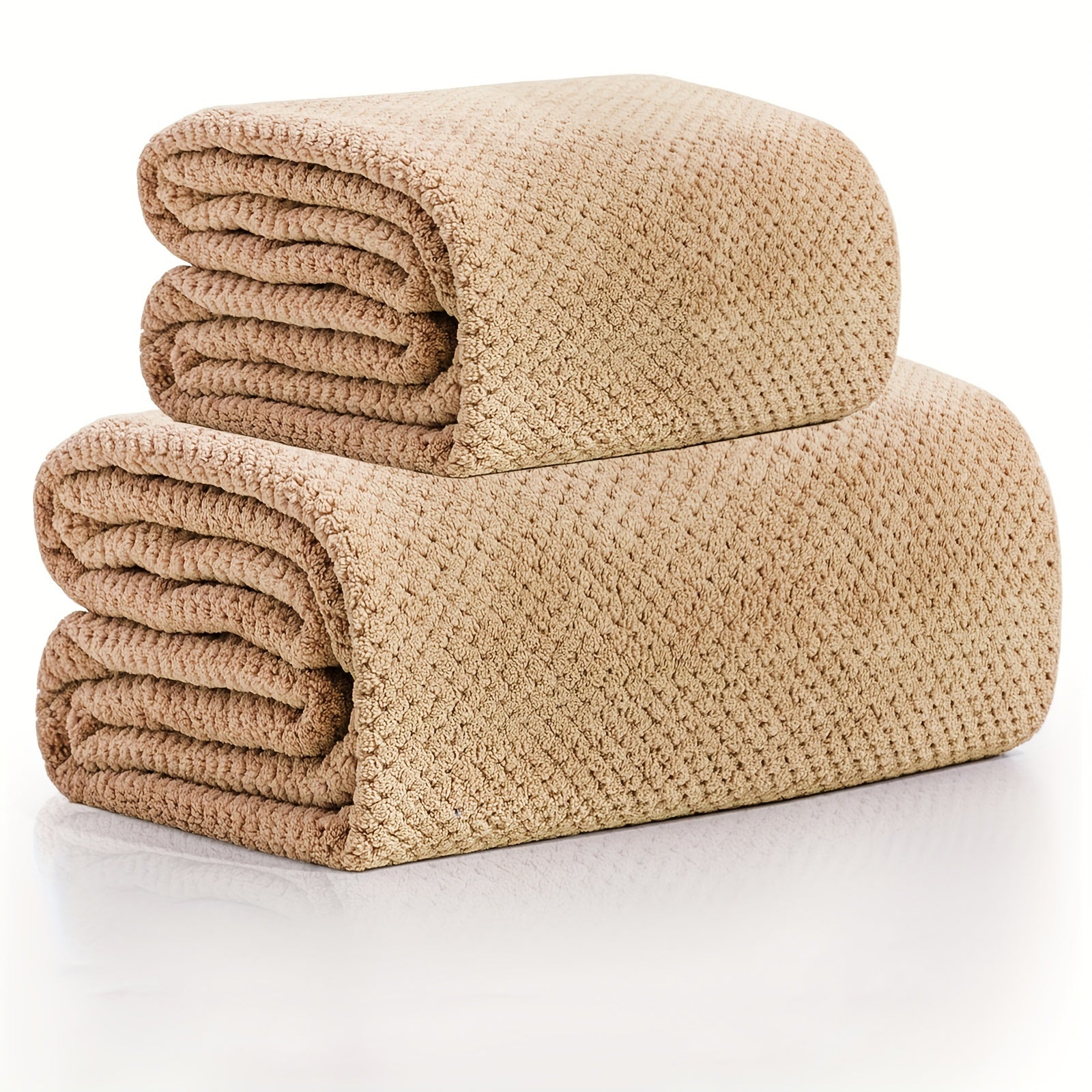 8pcs Microfiber Towel Set for Bathroom, Pool, Beach - Quick Drying