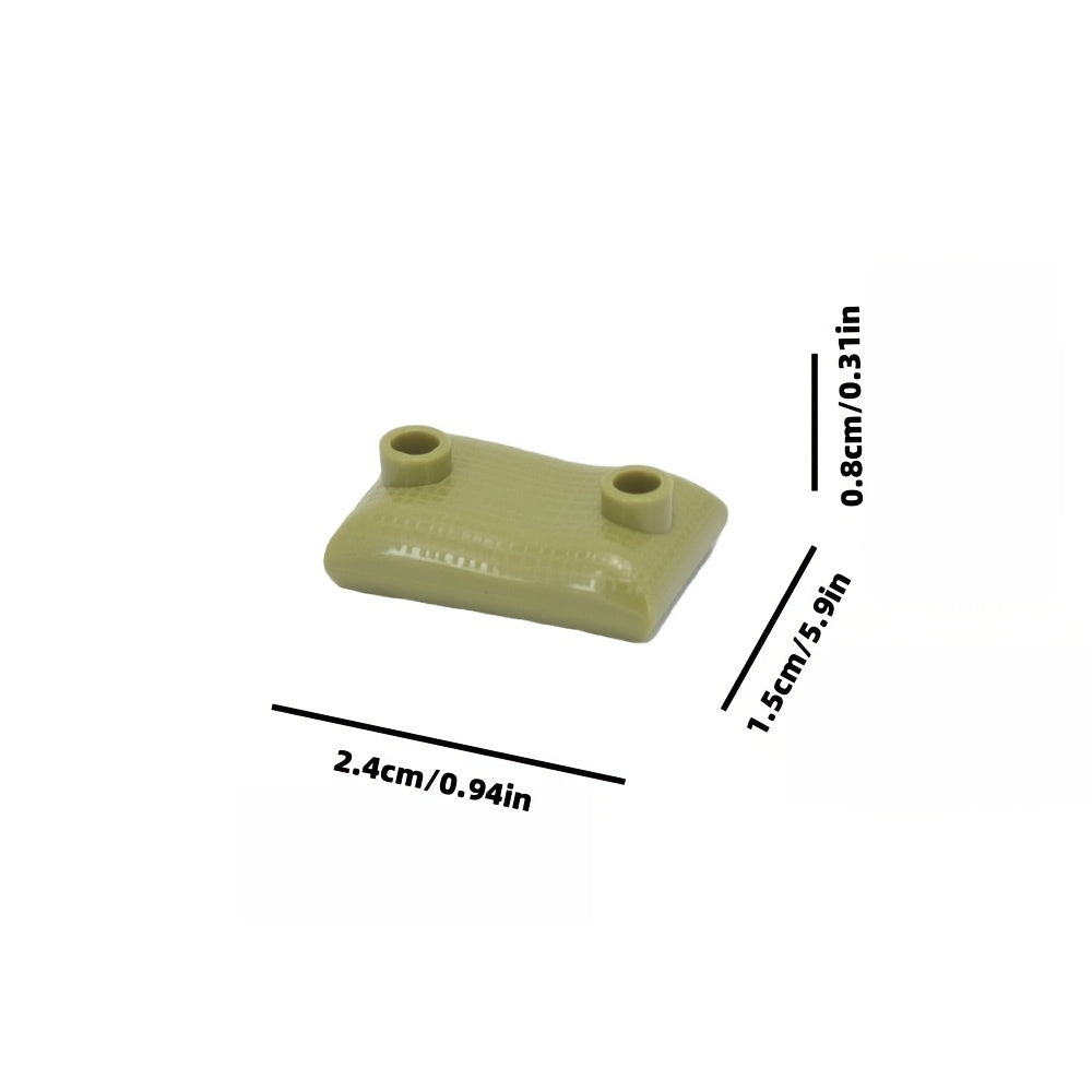 60pcs Military Sandbag Building Blocks Set in Army Green Grey