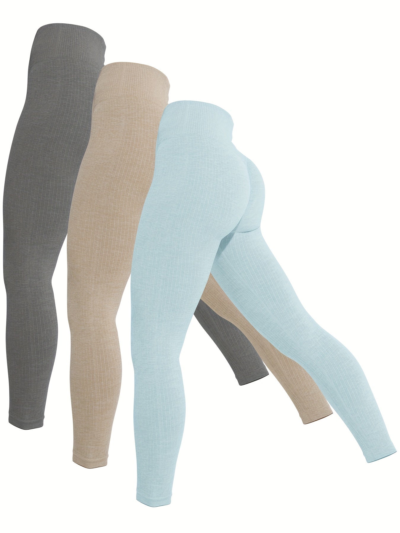 High Waist Seamless Yoga Pants Tummy Control Gym Leggings for Women