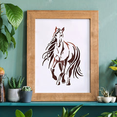 Horse Drawing Painting Stencils Templates Rectangle Reusable Stencils