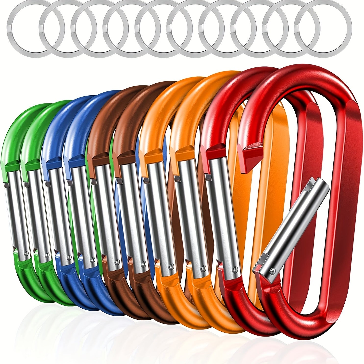 5pcs Aluminum Camping Hooks for Tents - Multifunctional Mountaineer