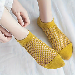 Breathable Mesh Ankle Socks for Running & Sports - 8 Pairs