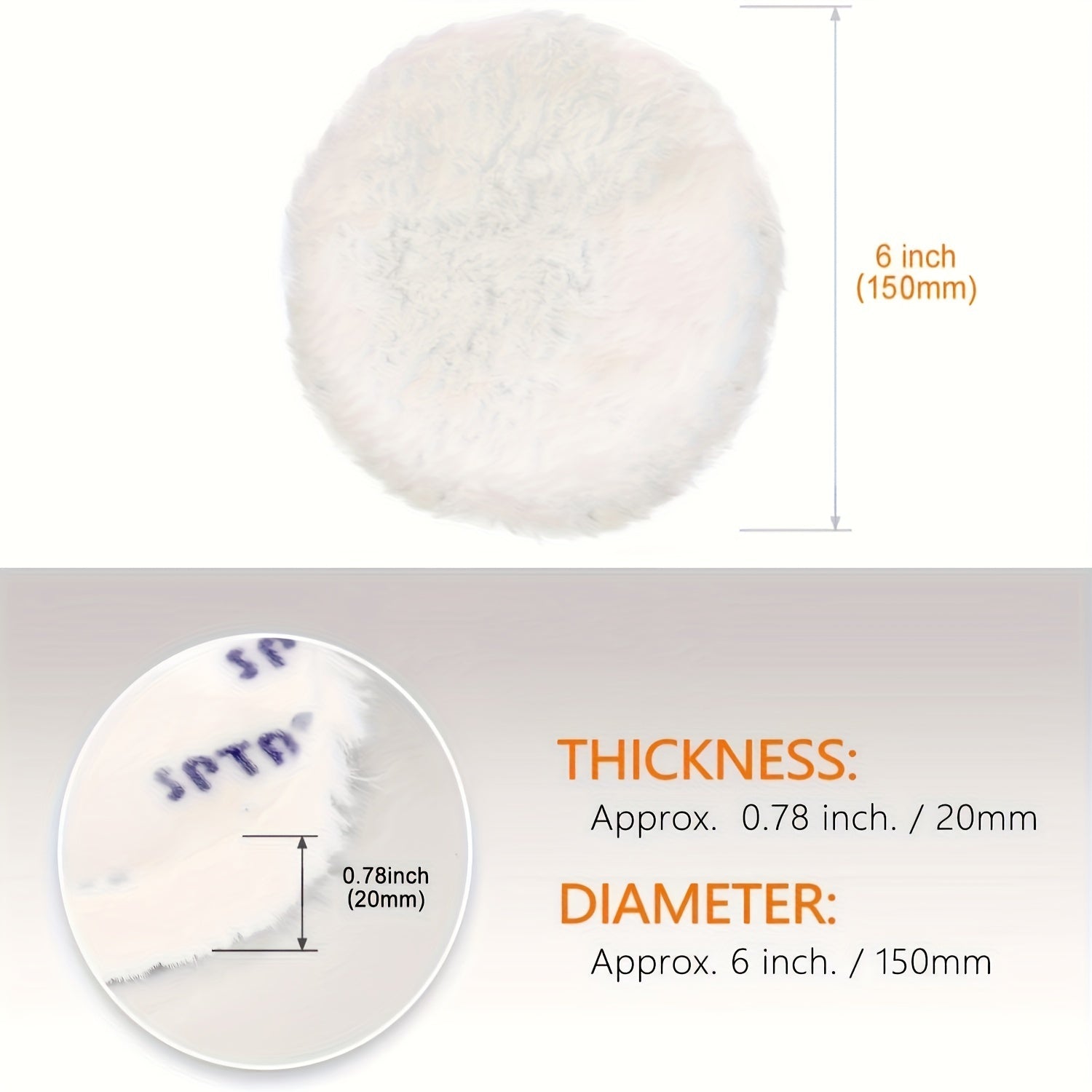 6pcs Polishing Pad Kit 6 inch Paint Care Polishing Pad Car Tools