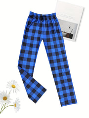 Checkerboard Print Yoga Pants Wide Legs Women's Activewear