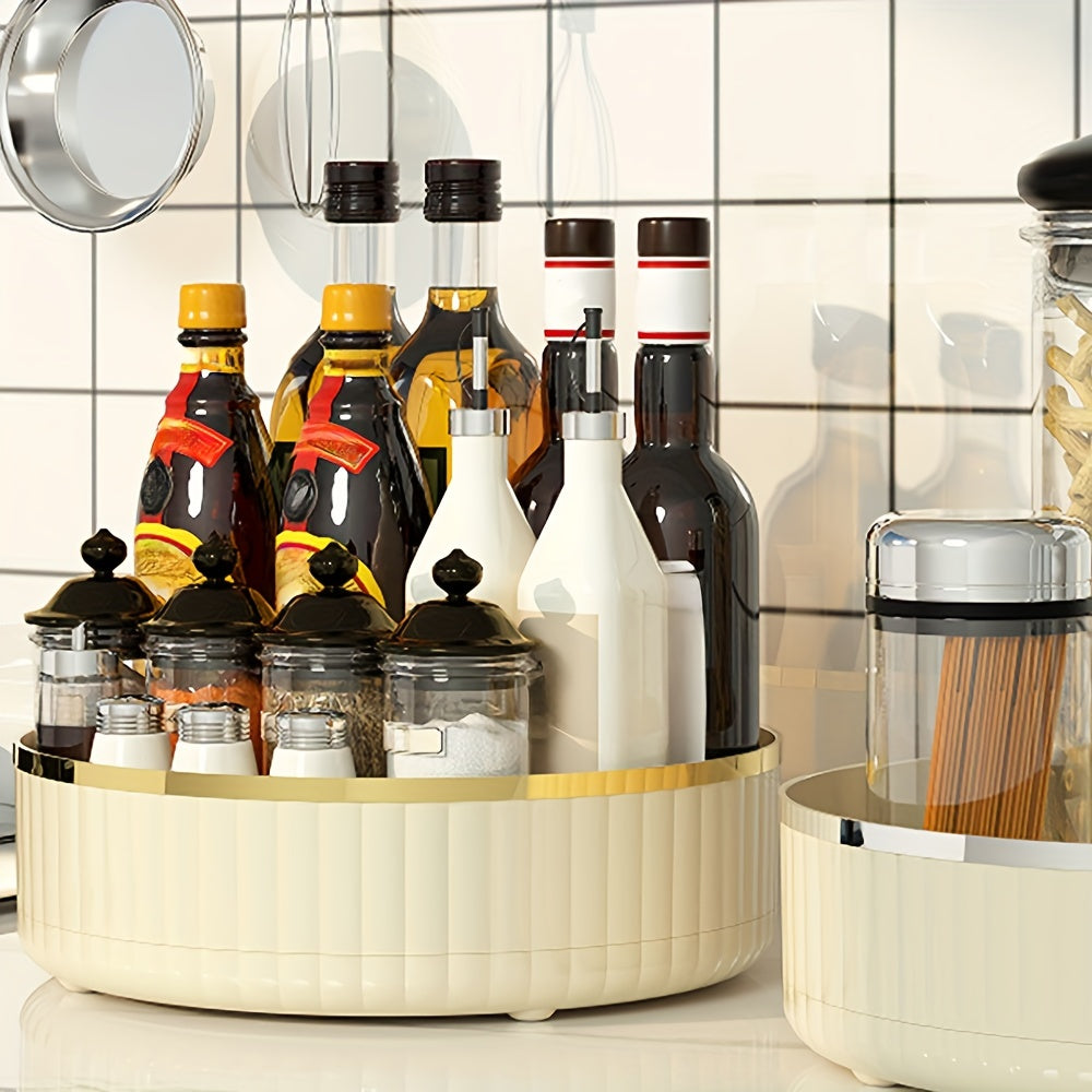 Modern Round Tray 360 Rotating Skincare Storage Rack Lazy Susan Turntable