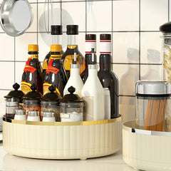 Modern Round Tray 360 Rotating Skincare Storage Rack Lazy Susan Turntable