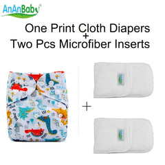 Skin Friendly Cloth Diapers For Infants Leak Proof Printed Brushed Lining