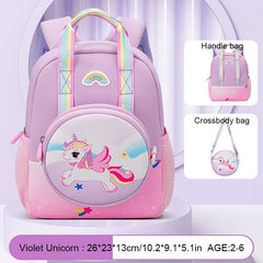 2pcs Rabbit Unicorn Shape Backpack With Crossbody Bag for Girls