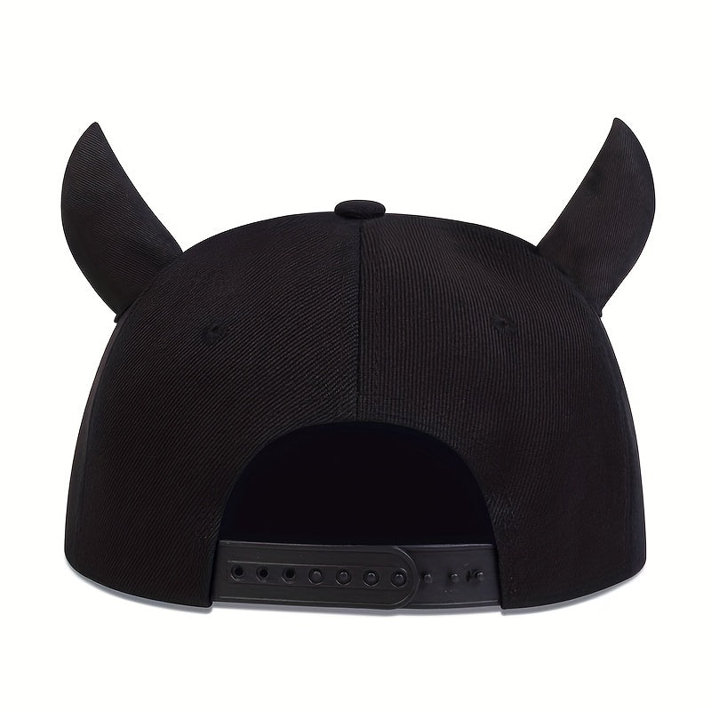 Gothic Monster Ear Baseball Cap Letter Embroidery Snapback Hat