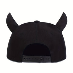 Gothic Monster Ear Baseball Cap Letter Embroidery Snapback Hat