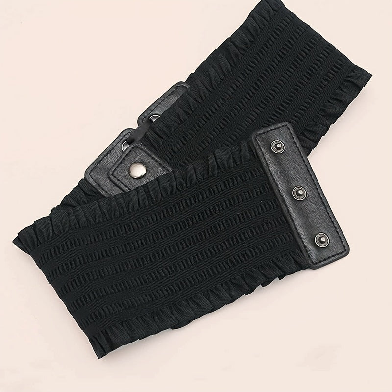 Elastic Lace-Up Corset Waist Belt for Women