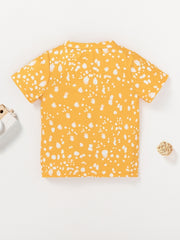 Baby Girls Sunshine Polka Dot Sunflowers Cotton T shirt Tees Tops