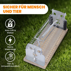 2pcs Live Mouse Trap Quick Effective Sanitary Safe Mousetrap Catcher