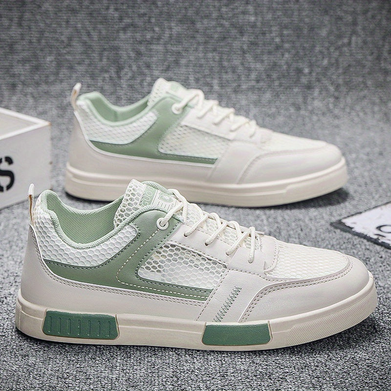 Men's Lace-up Sneakers Ventilation Holes Skate Shoes Good Grip