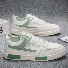 Men's Lace-up Sneakers Ventilation Holes Skate Shoes Good Grip