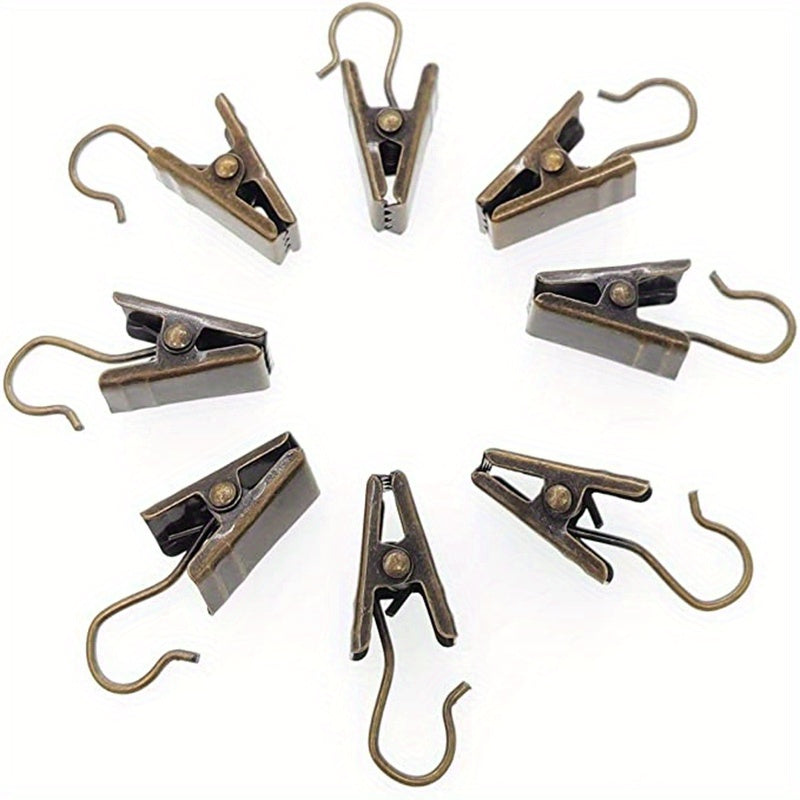 30pcs Metal Curtain Clips for Hanging Drape Track Christmas Decorations