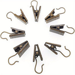 30pcs Metal Curtain Clips for Hanging Drape Track Christmas Decorations