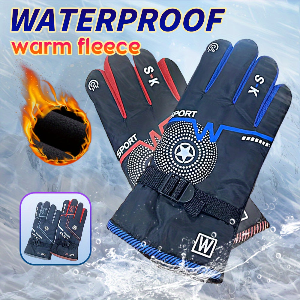 Winter Fleece Lined Waterproof Touch Screen Gloves