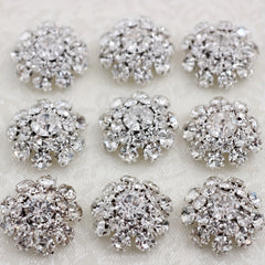 5pcs Rhinestone Shank Buttons for Women's Clothing DIY