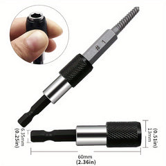 6pc Broken Screw Extractor Screw Remover Tool Set
