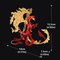 3D Metal Phoenix DIY Puzzle Metal Phoenix Suzaku 3D Puzzle Kit
