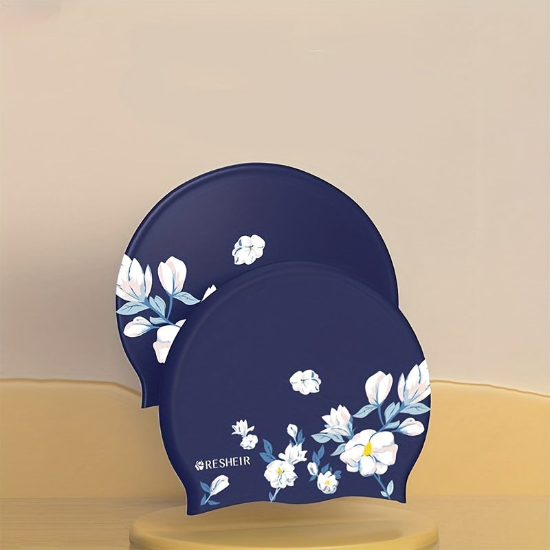 Silicone Swimming Cap for Women Waterproof Large Size Comfortable Swim Hat