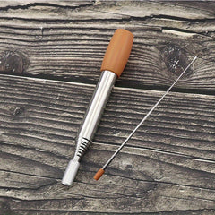 Stainless Steel Fire Blowing Tube for Outdoor Picnics