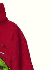 Crazy Rat Riding Car Print Boy's Hoodie