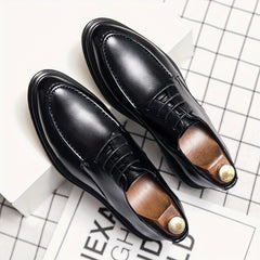 Men's Derby Shoes Lace up Front Dress Shoes For Men Office Business
