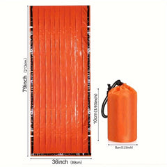 Orange Single Sleeping Bag Waterproof Camping Emergency PE Film Sleeping Bag