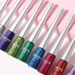 16-Color Glitter Liquid Eyeliner Pen Waterproof Smudge-Proof Cosmetic
