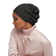 Ruched Turban Cap Elastic Head Wrap Hijab Chemo Hats
