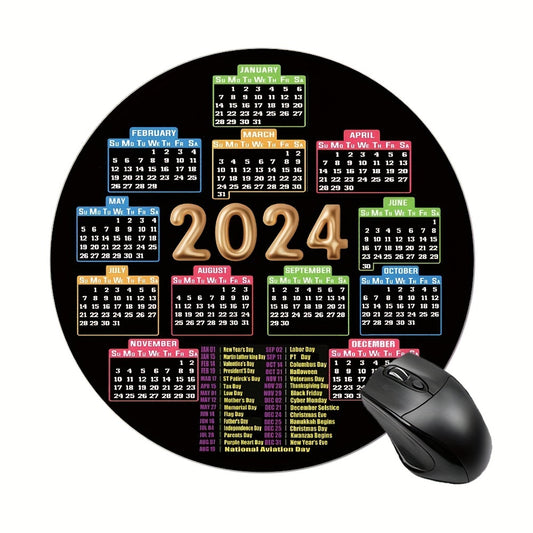 Round Mouse Pad Calendar Design for Women and Girls