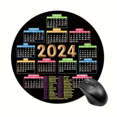 Round Mouse Pad Calendar Design for Women and Girls