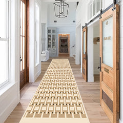 Geometric Runner Rugs Soft Laundry Room Rug Long Anti-fouling Hallway Rug