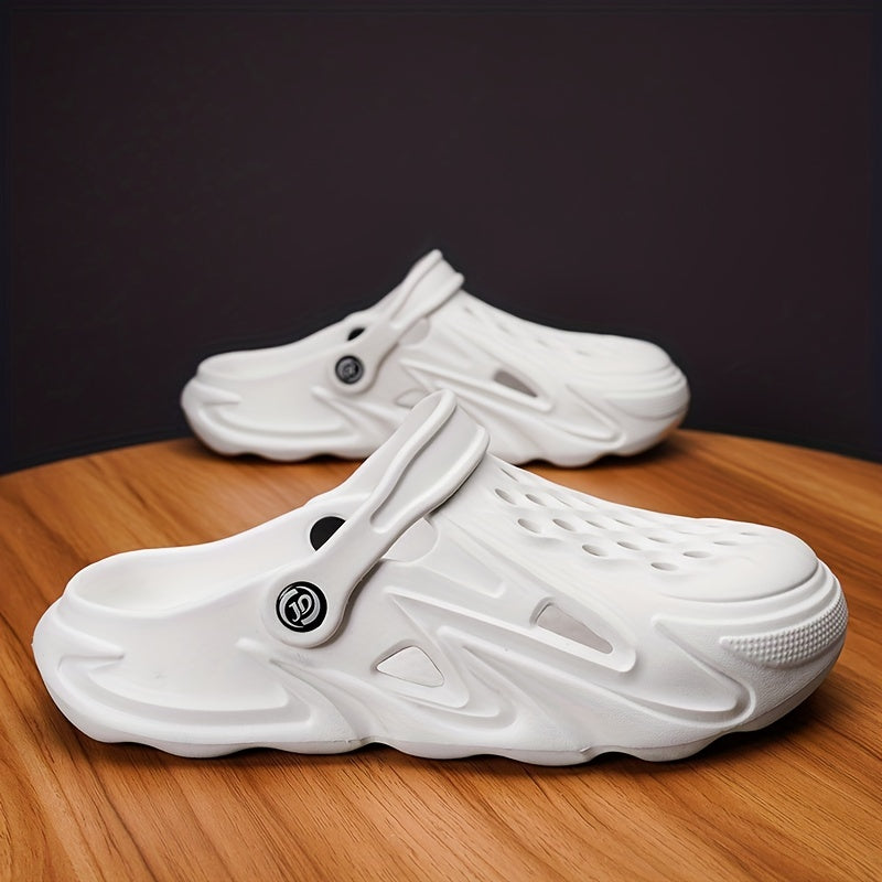 Men's Lightweight Comfy Clogs Hollow Out Non Slip Garden Shoes Summer