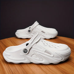 Men's Lightweight Comfy Clogs Hollow Out Non Slip Garden Shoes Summer