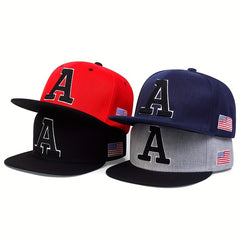 A Embroidery Flag Patch Unisex Baseball Cap Hip Hop Sunshade Dad Hat