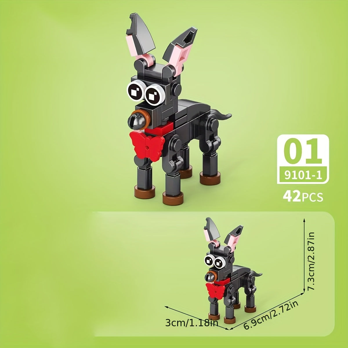 Pet Dog Animal Series Micro Blocks Toy Set