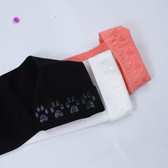 Cat Claw Print Thigh High Socks Halloween Cosplay Over The Knee Stockings