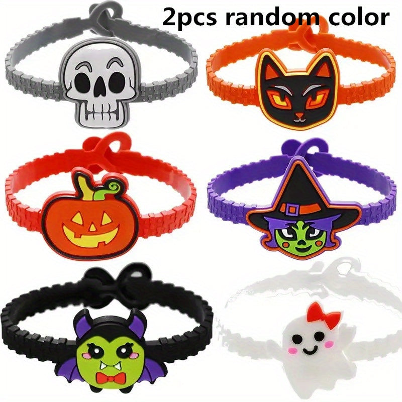 Cartoon Kids Bracelet Set Halloween Party Favor Kids Dress Up Accessories