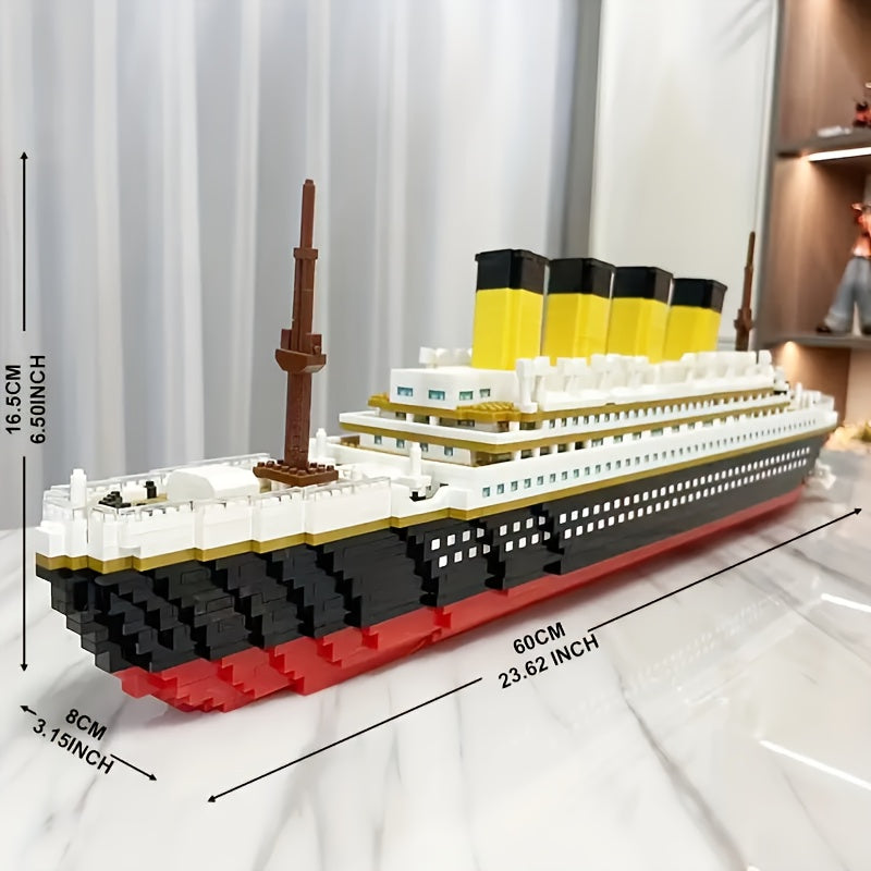 1000 Pcs Cruise Model Building Kit Romantic Fantasy Assembly Gift