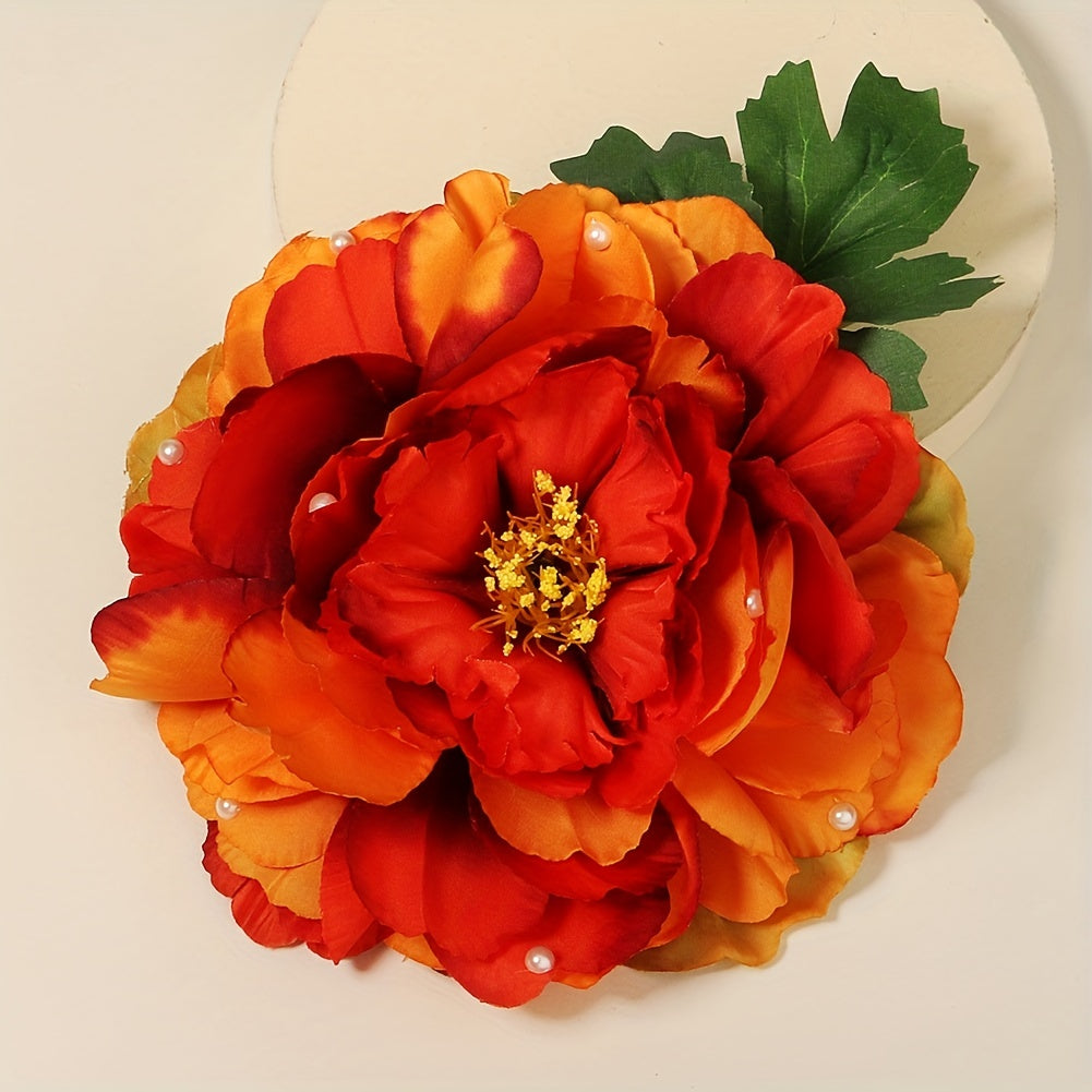 Peony Hair Clip Side Flower Duck Clip Hair Accessories