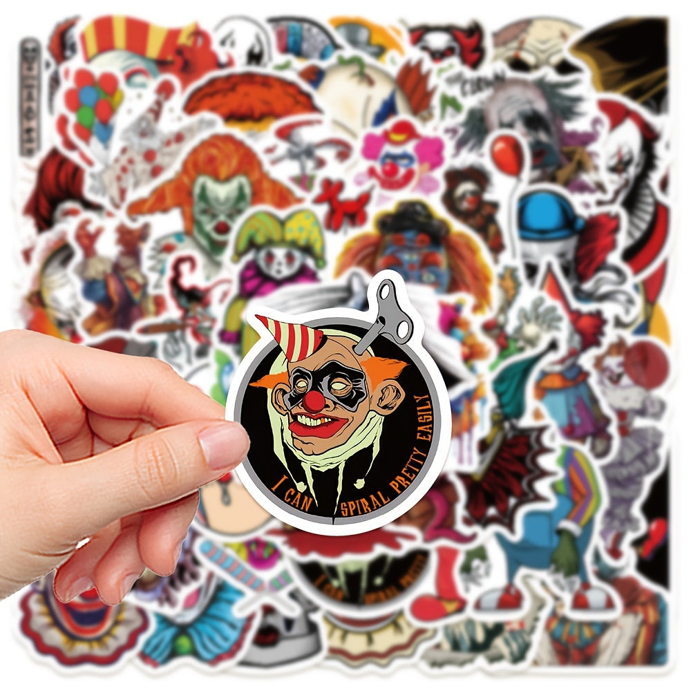 50pcs Clown Series Stickers Laptop Helmet Decorative Stick