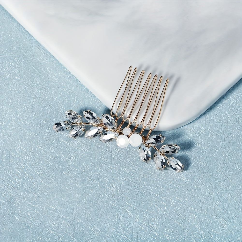 Bridal Wedding Dress Headwear Rhinestone Hair Comb