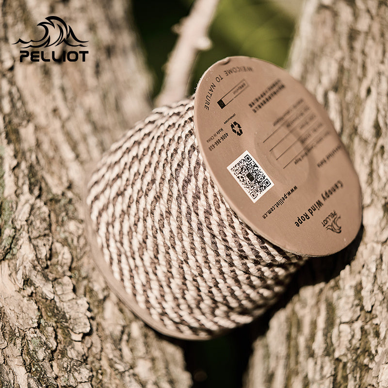 PELLIOT Smoke Brown Tent Windbreak Rope Camping Accessories