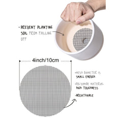 50pcs Flower Pot Hole Mesh Pad Round Drainage Hole Screens Prevent Soil Loss