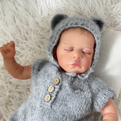 18" Reborn Doll Sleep Baby Soft Body 3D Vein Skin Art Doll