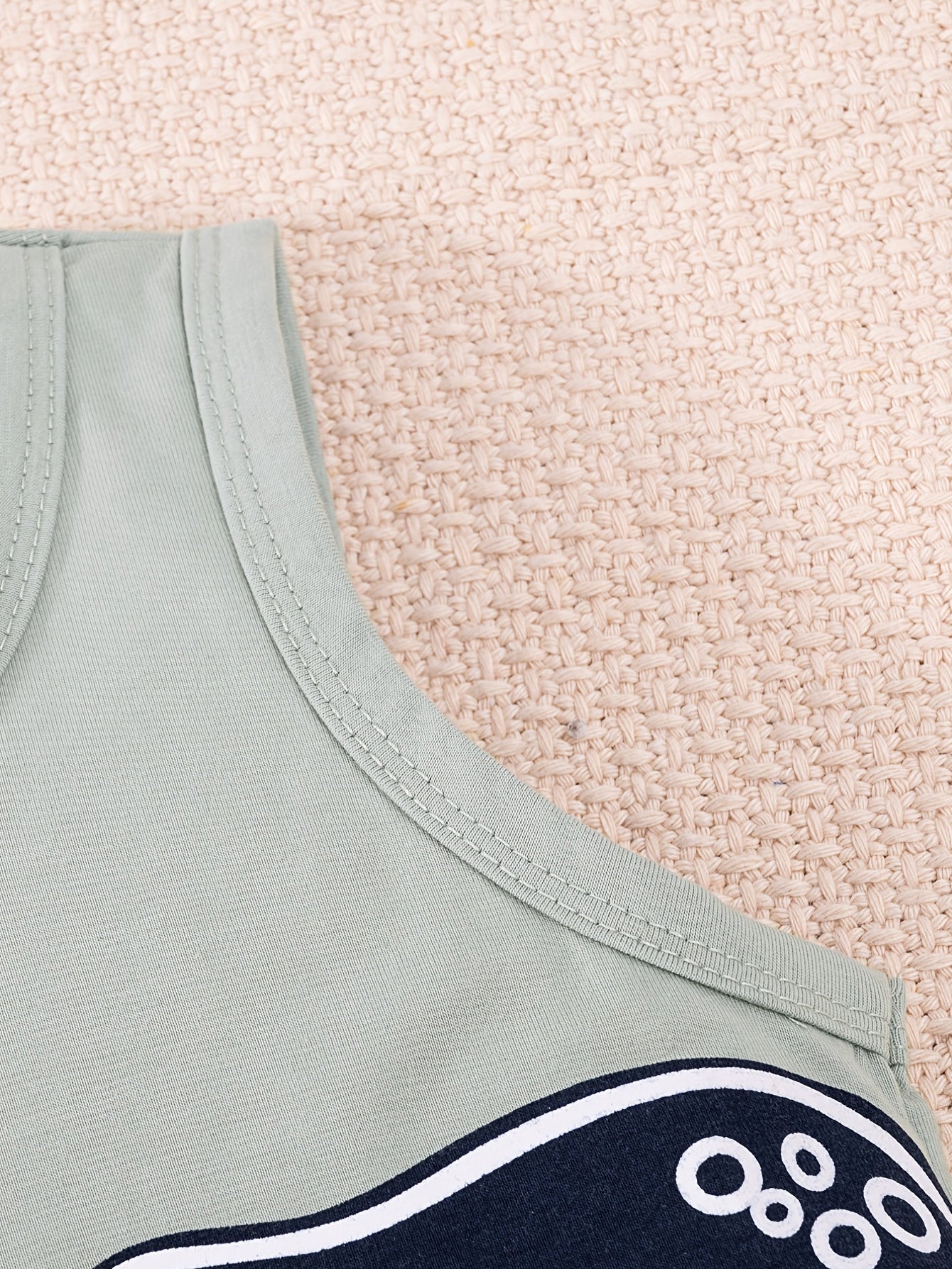 Dino Cartoon Tank Top & Shorts - Kids Summer Outfit