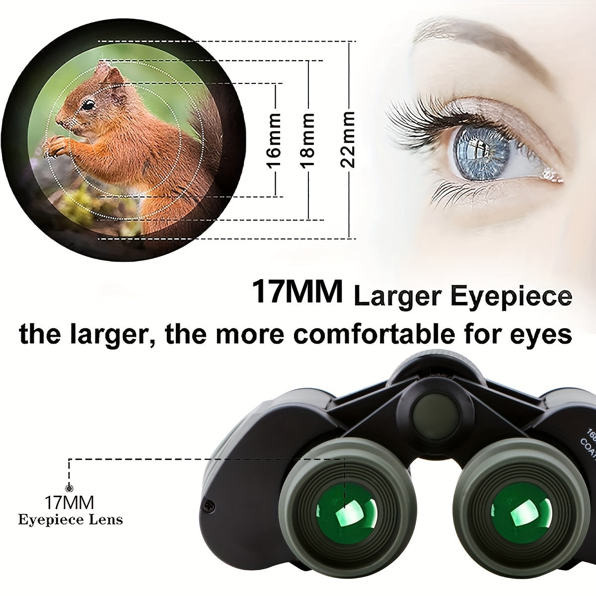 Waterproof Compact Binoculars Bird Watching Football Travel Stargazing